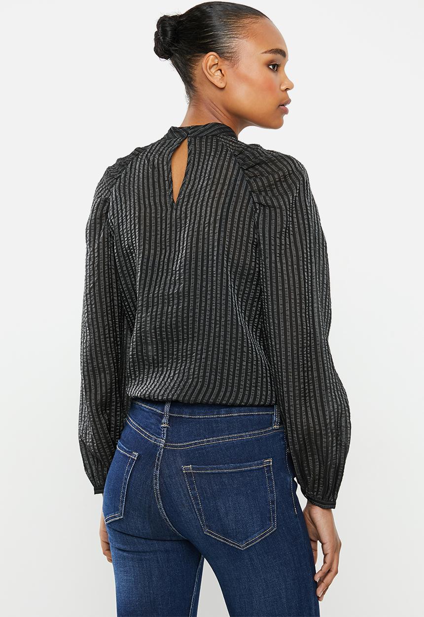 Vero Moda - Julia long sleeve top - black