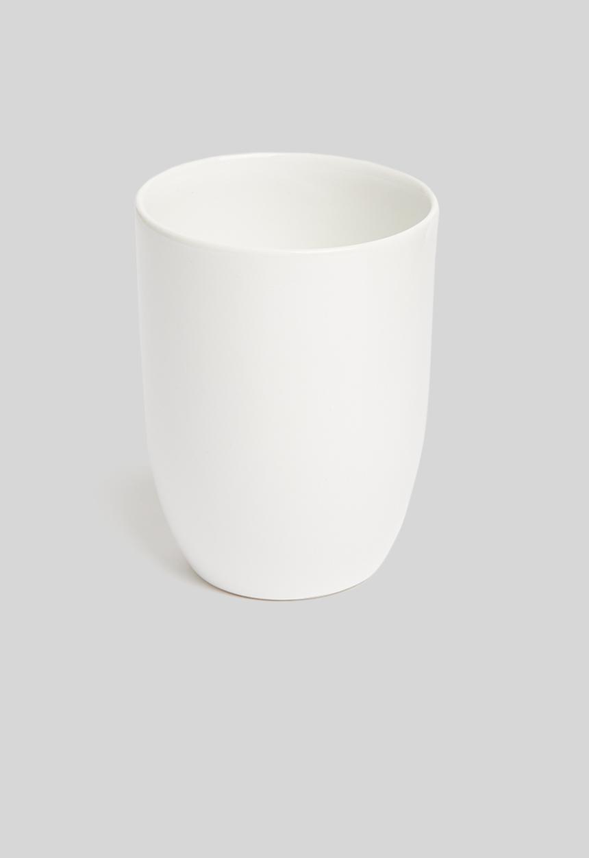 Urchin Art - Stationary cup - glazed white
