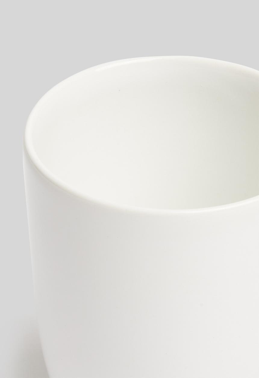 Urchin Art - Stationary cup - glazed white
