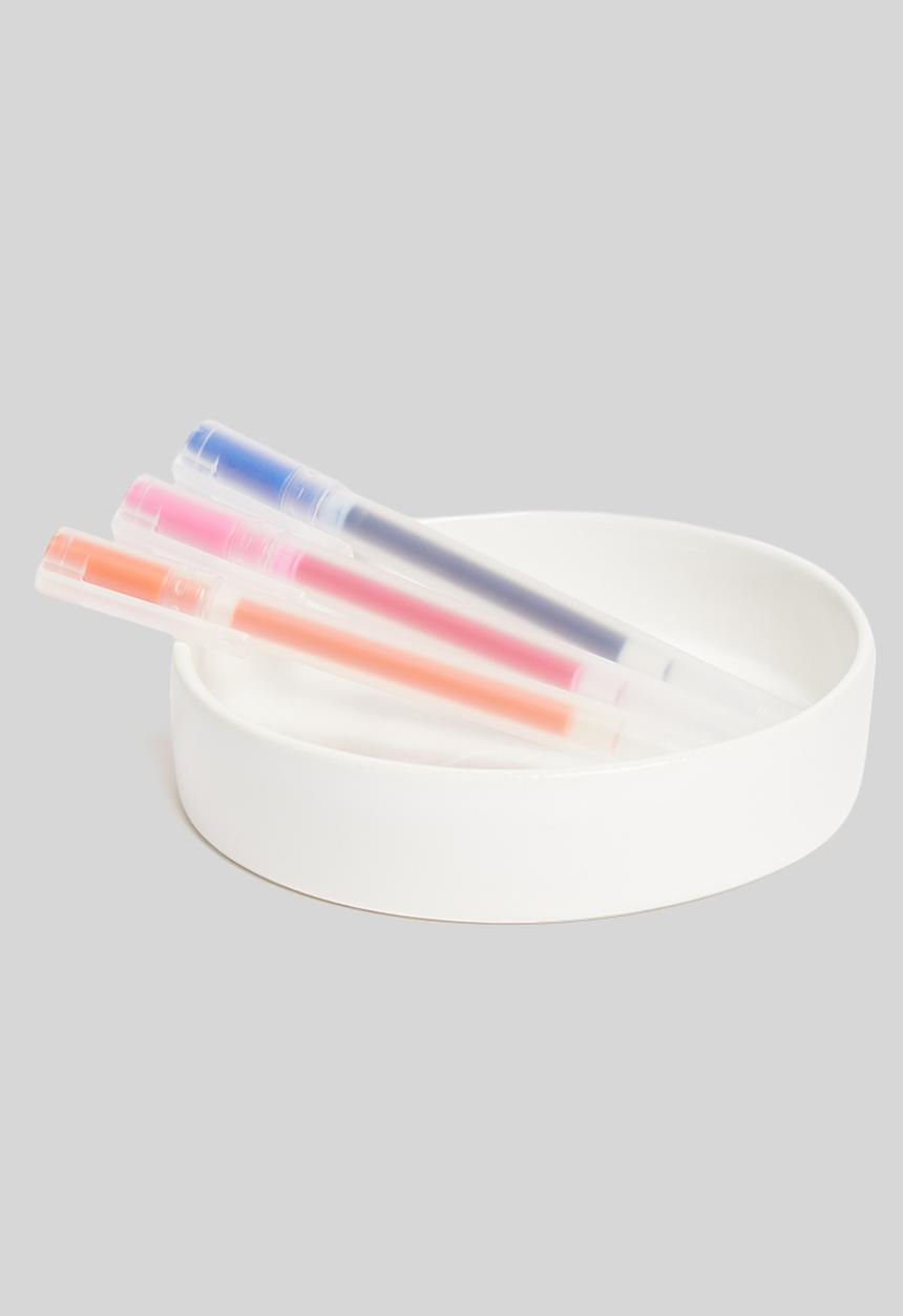 Urchin Art - Stationary tray - glazed white