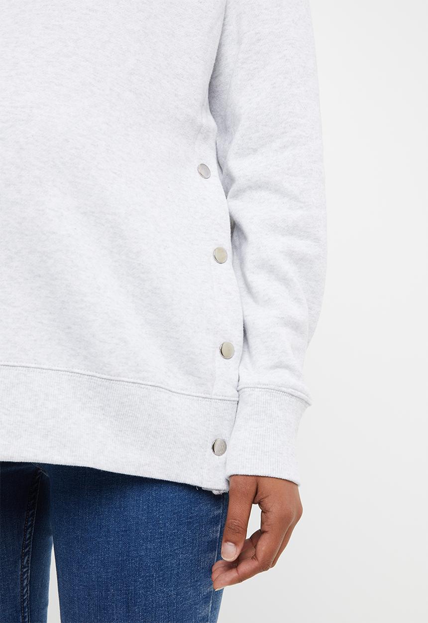 Cotton On - Maternity button side fleece - grey