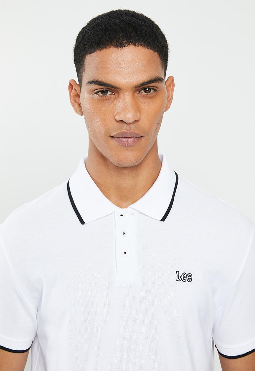 Lee  - Lee icon polo - white & black