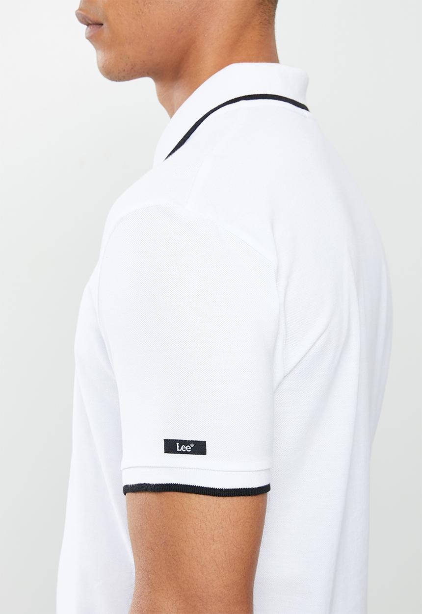Lee  - Lee icon polo - white & black