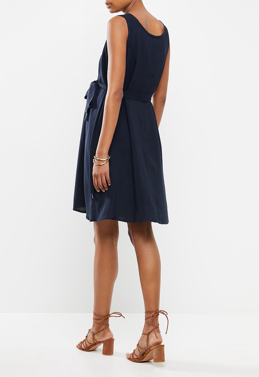 Cherry Melon - Belted tunic dress - navy