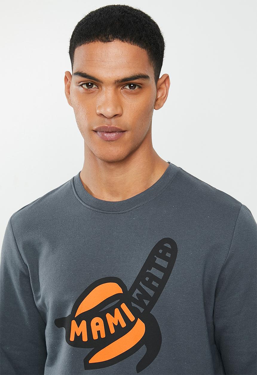 Mami Wata - Mami banana sweatshirt - charcoal
