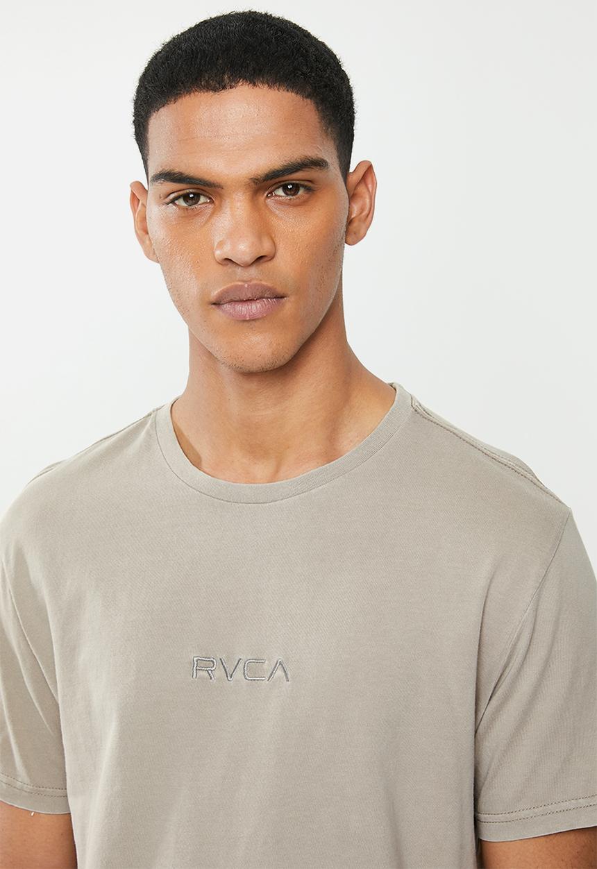 RVCA - Small RVCA embroidery short sleeve tee - overcast