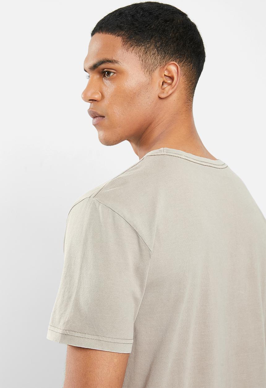 RVCA - Small RVCA embroidery short sleeve tee - overcast