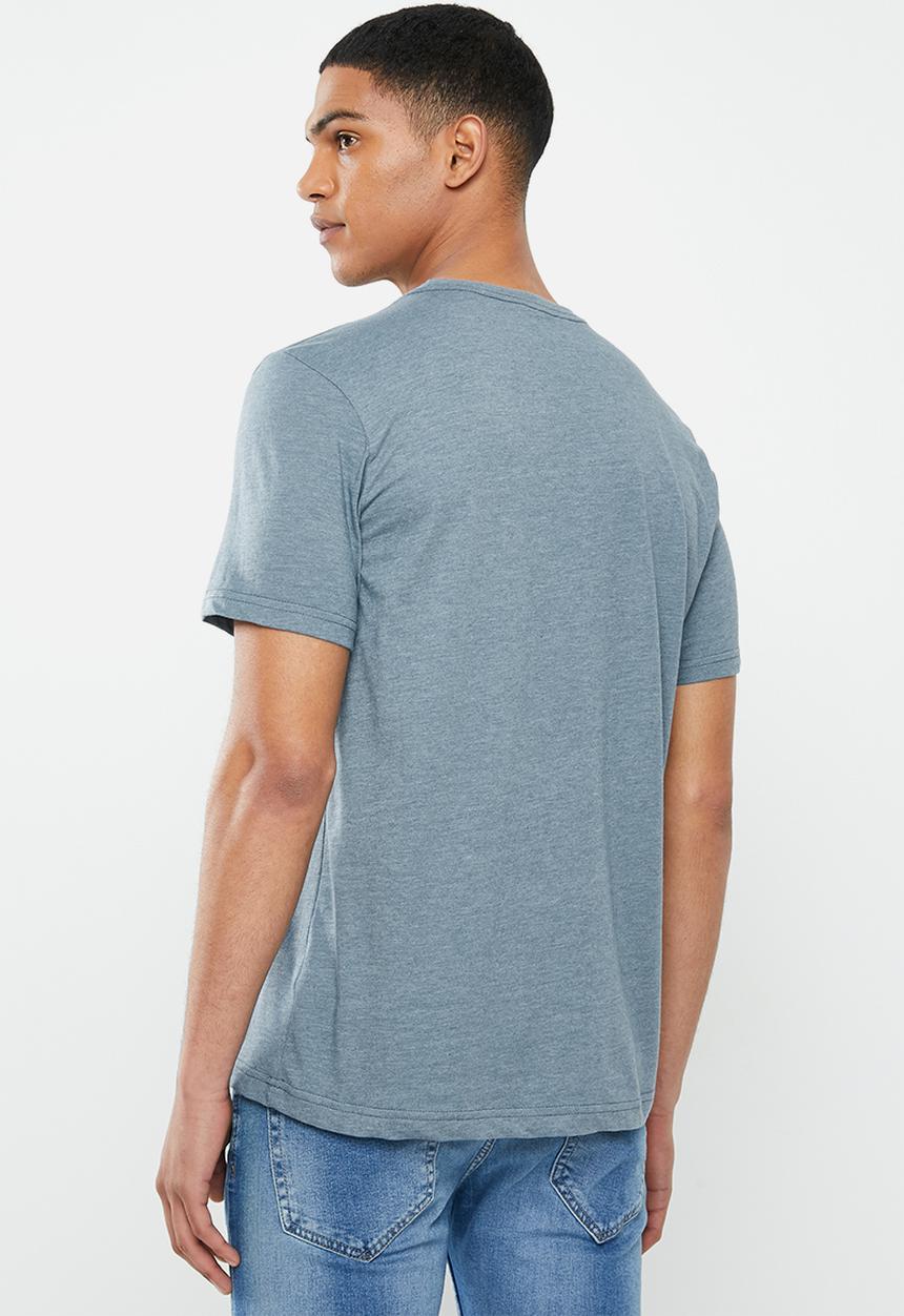 RVCA - Split pin short sleeve  tee - blue