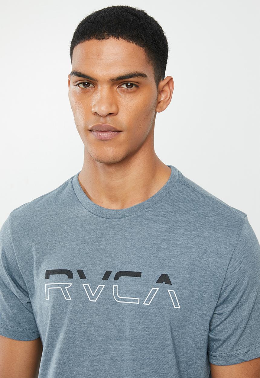 RVCA - Split pin short sleeve  tee - blue