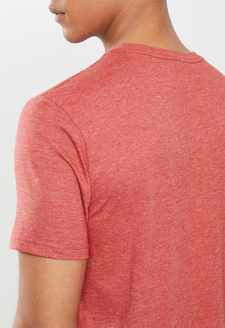 RVCA - Split pin short sleeve tee - oxblood heather