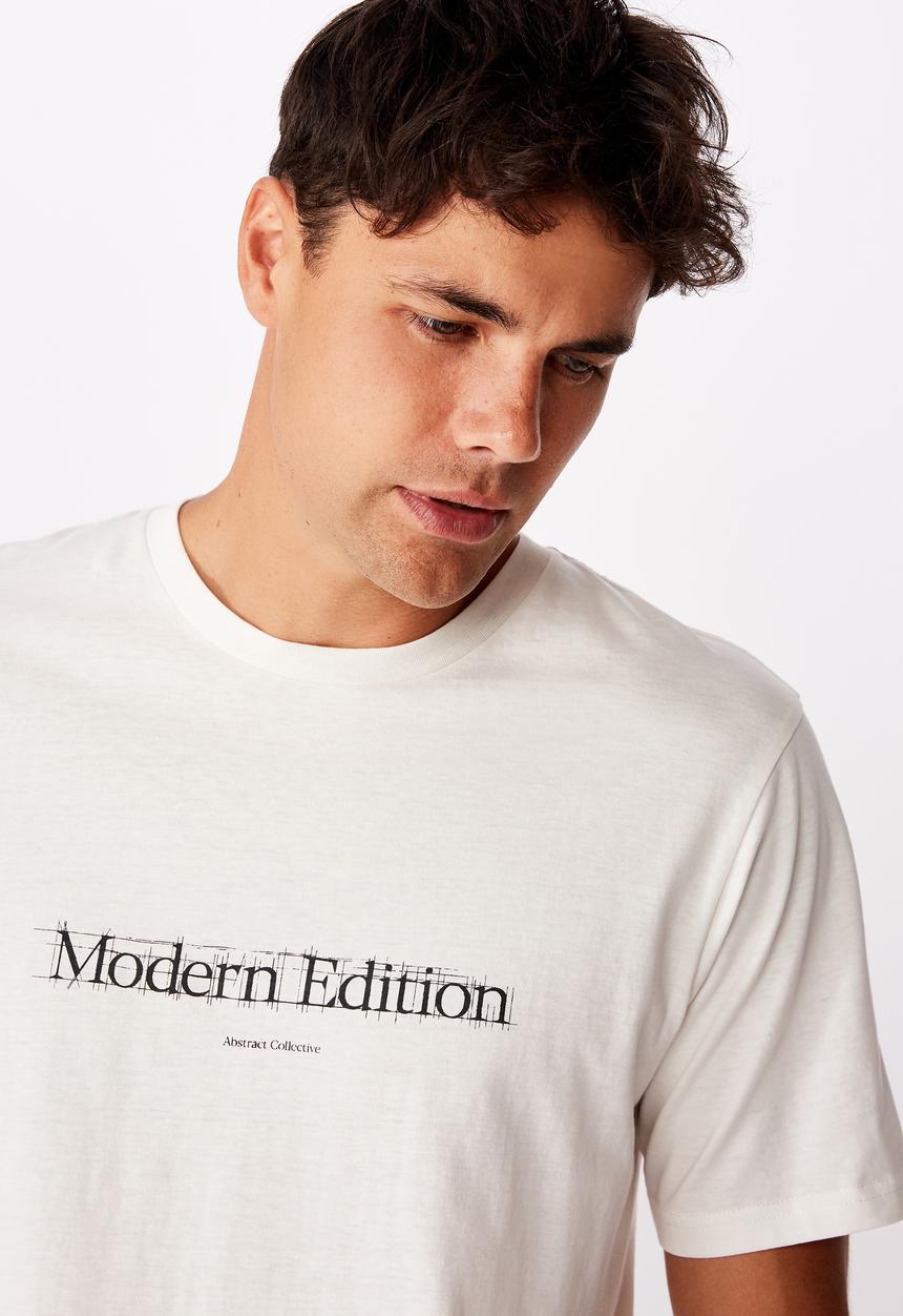 Cotton On - Tbar text T-shirt - vintage white