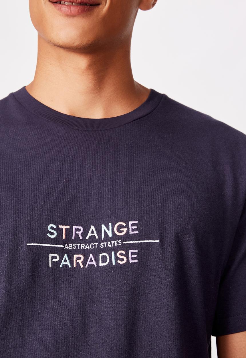 Cotton On - Tbar text T-shirt - navy 