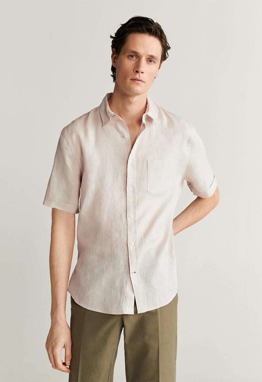 MANGO - Ants shirt - beige