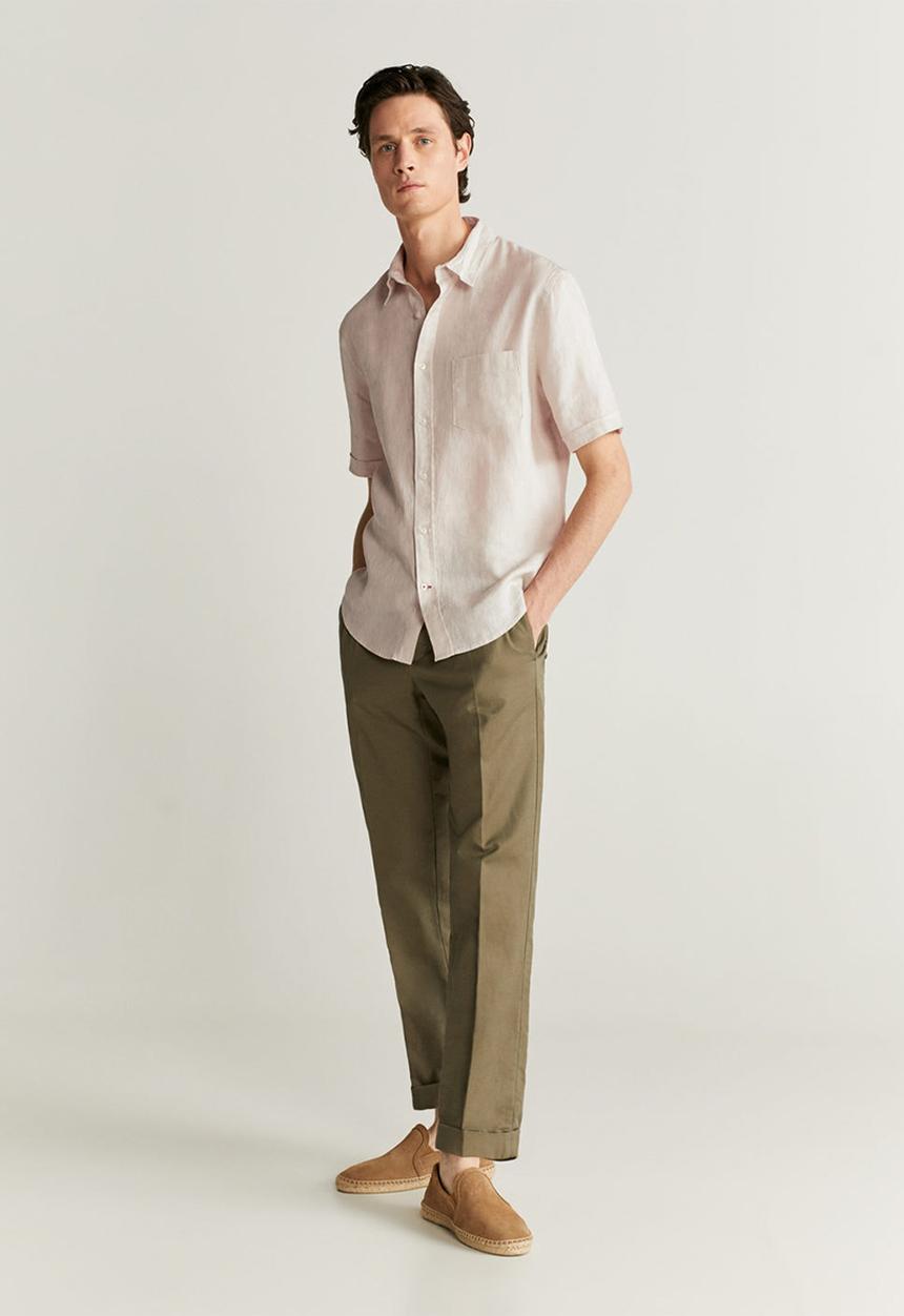 MANGO - Ants shirt - beige