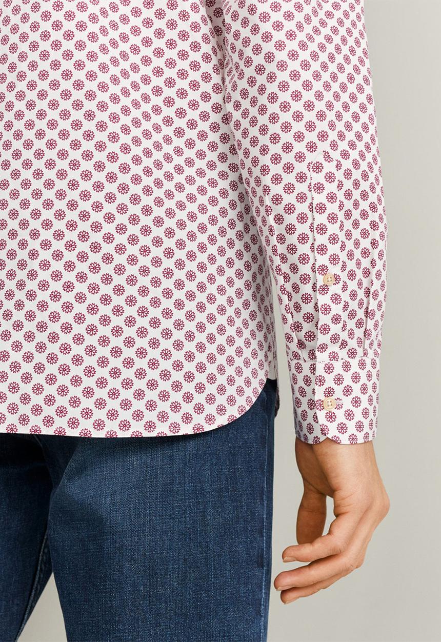 MANGO - Pixel shirt - white & pink 