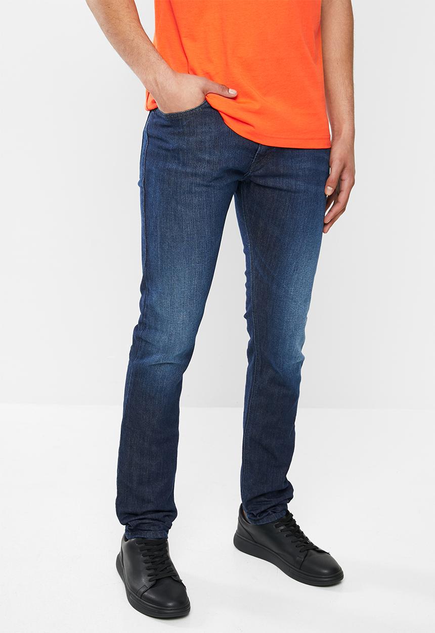 Diesel  - D-luster straight cut jeans - blue