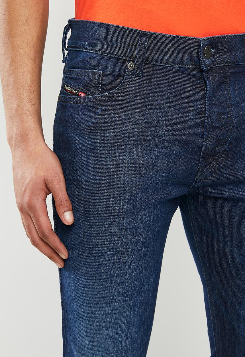 Diesel  - D-luster straight cut jeans - blue