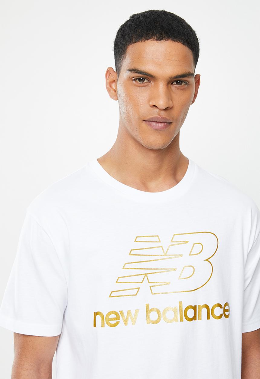 New Balance  - New Balance  athletics podium tee - white