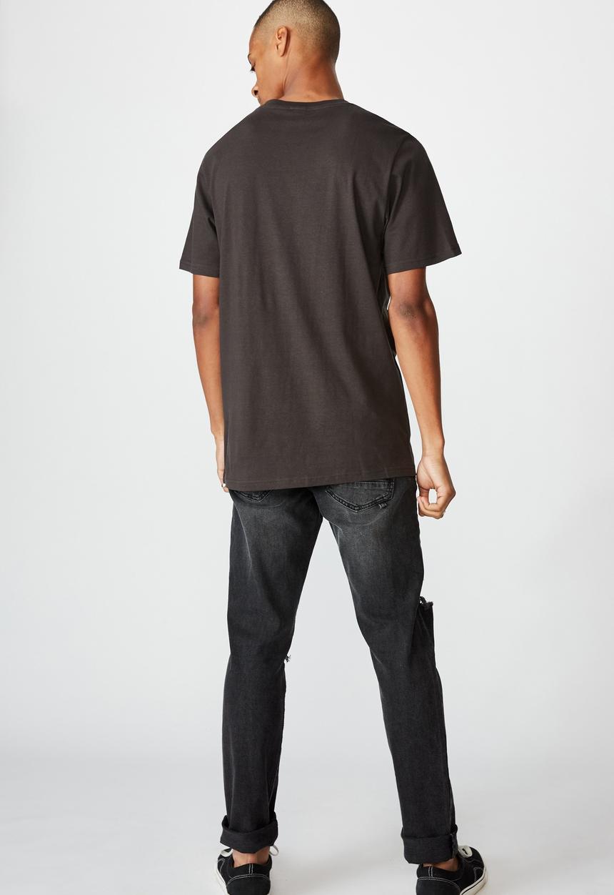 Cotton On - Tbar photo T-shirt - washed black