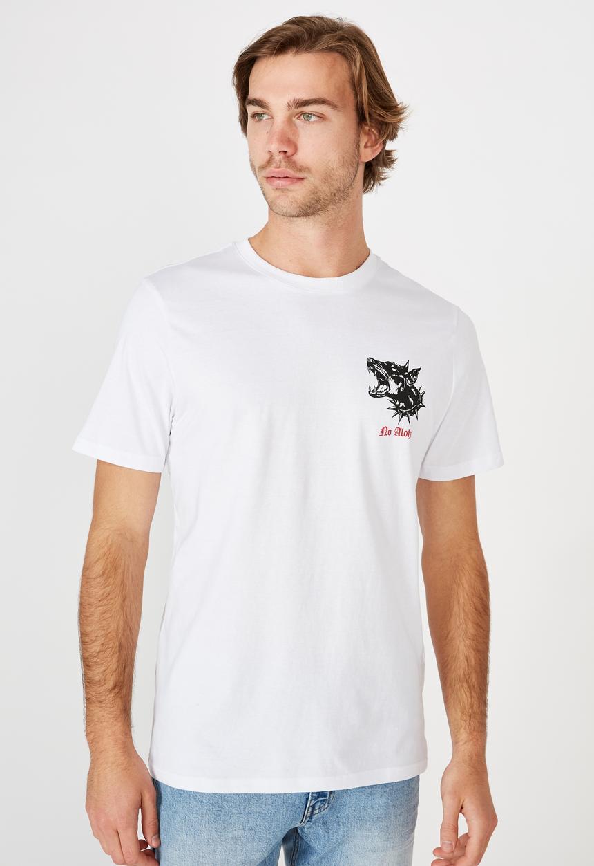 Cotton On - Tbar art T-shirt - white