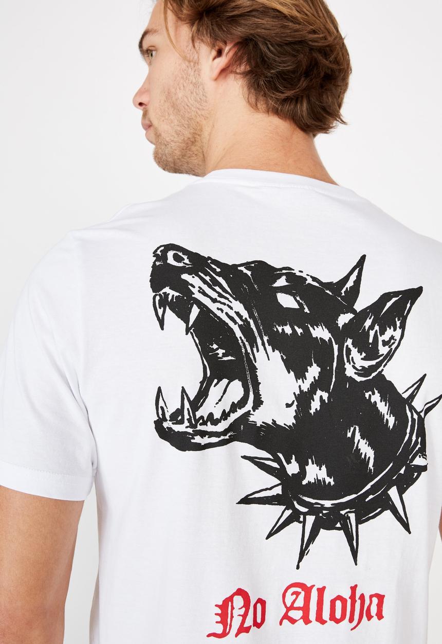 Cotton On - Tbar art T-shirt - white