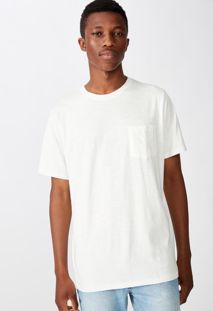 Cotton On - Slub crew neck tee - vintage white