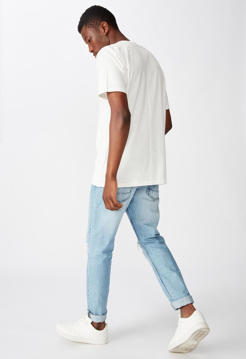 Cotton On - Slub crew neck tee - vintage white