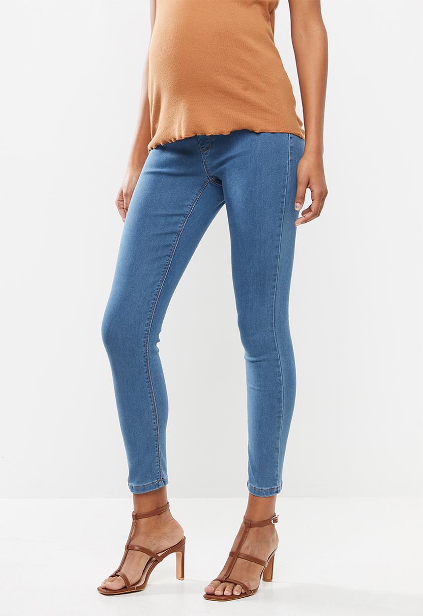 Missguided - Maternity over bump vice superstretchy skinny jean - blue
