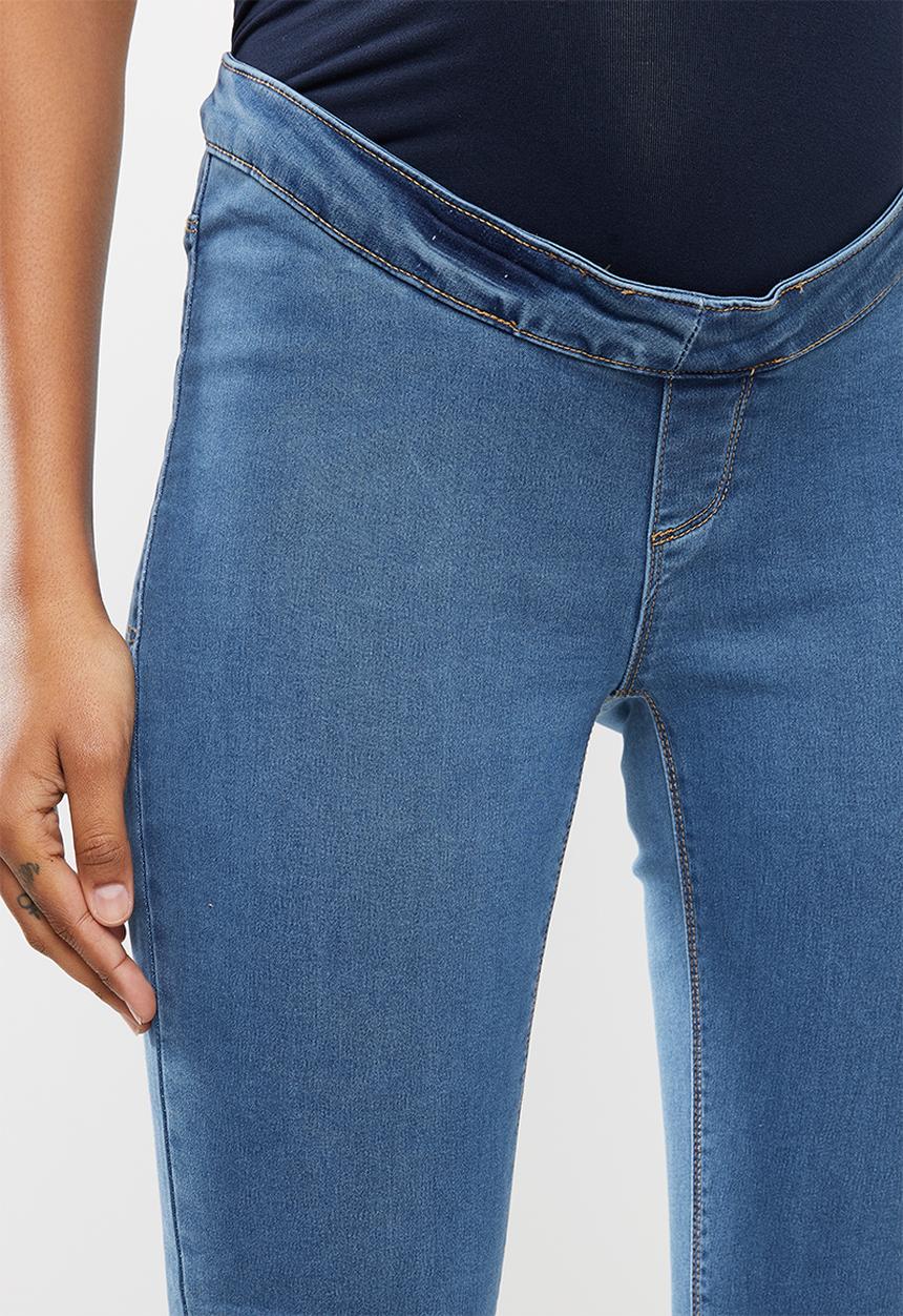 Missguided - Maternity over bump vice superstretchy skinny jean - blue