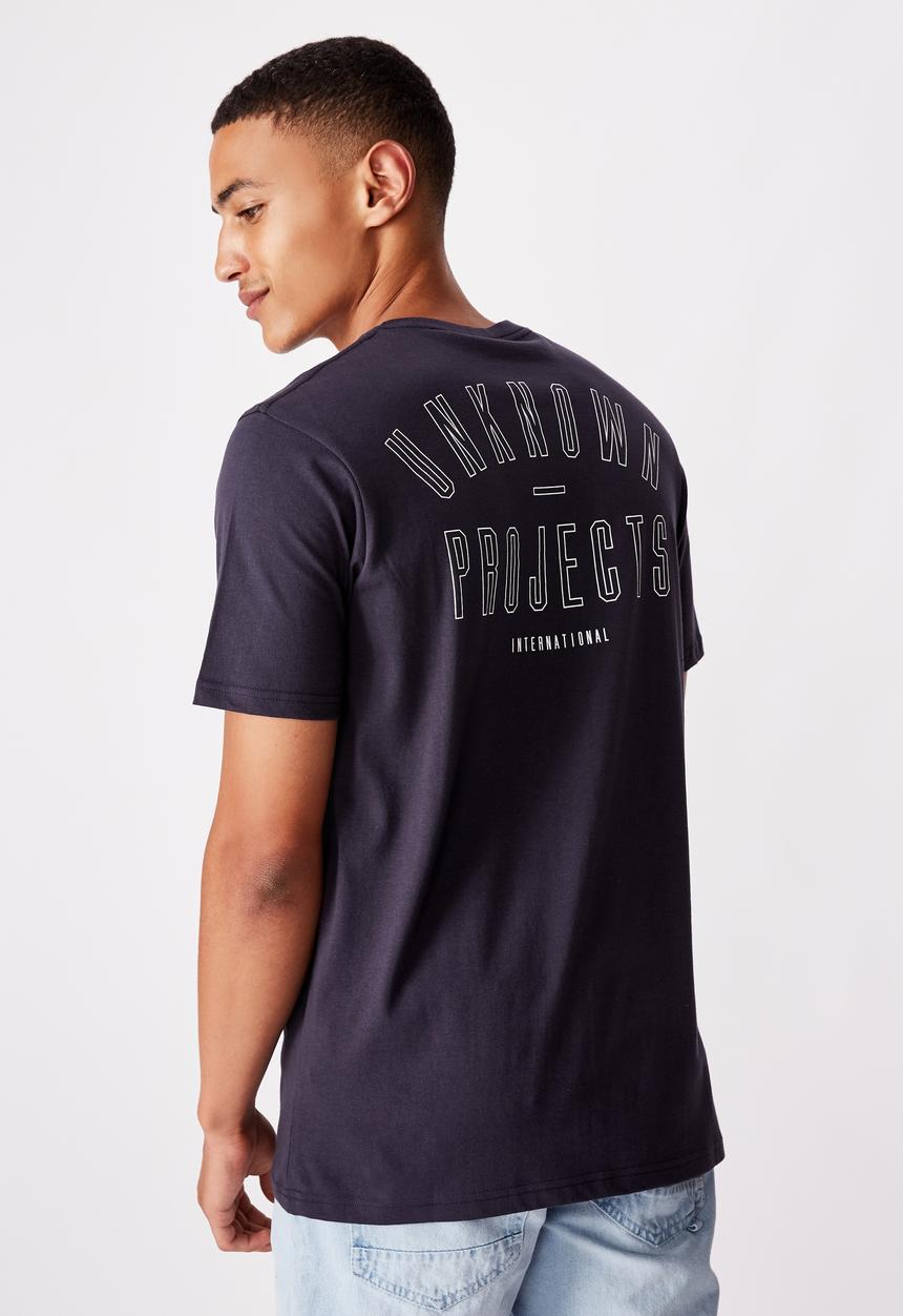 Cotton On - Tbar urban T-shirt - navy 