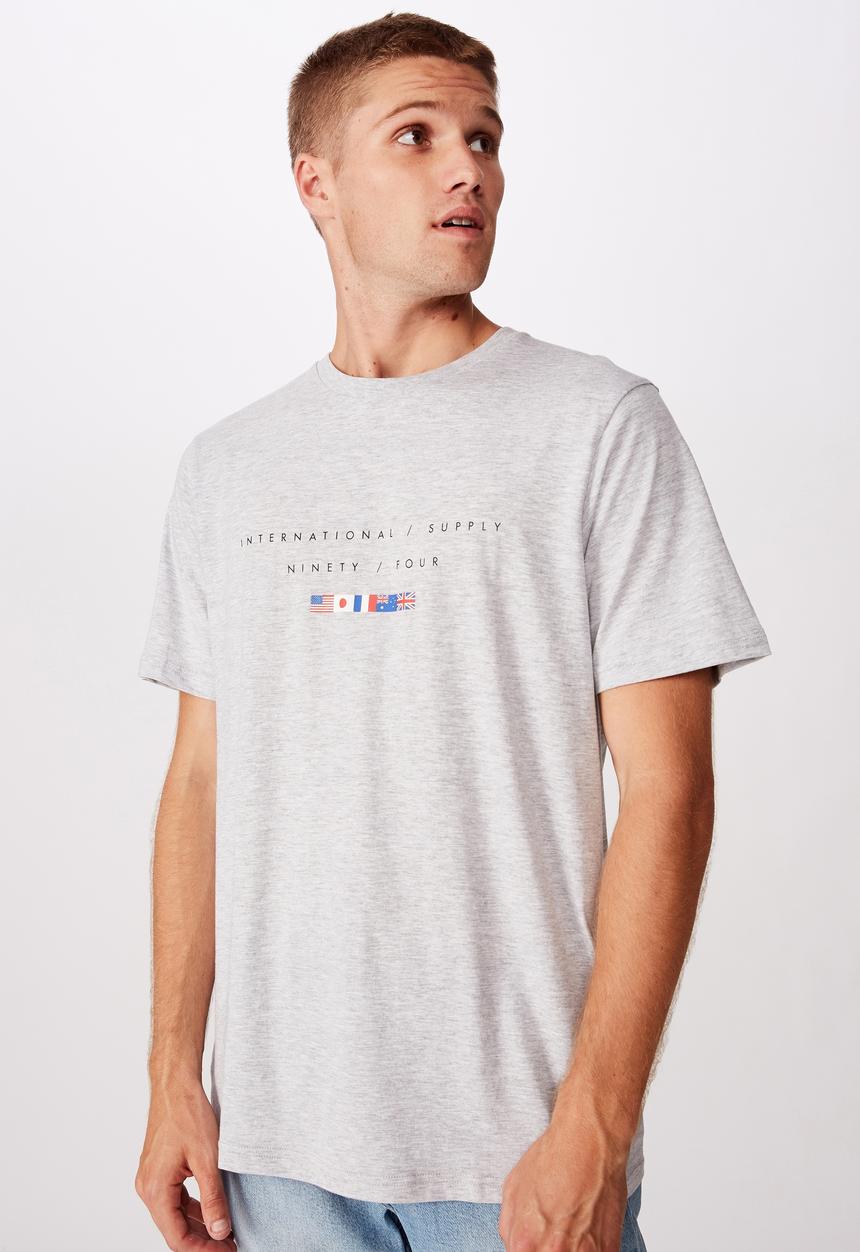 Cotton On - Tbar urban T-shirt - grey