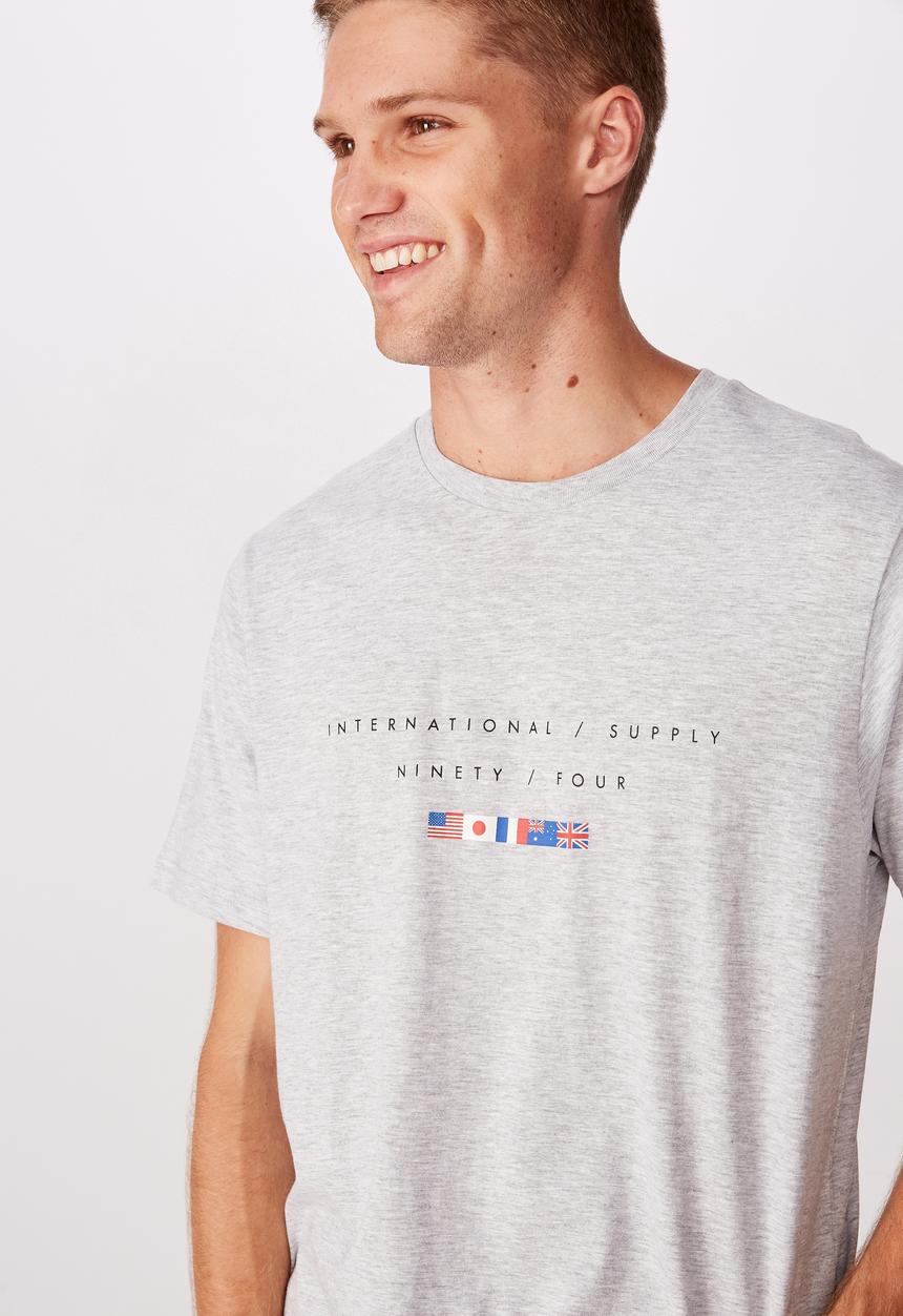 Cotton On - Tbar urban T-shirt - grey