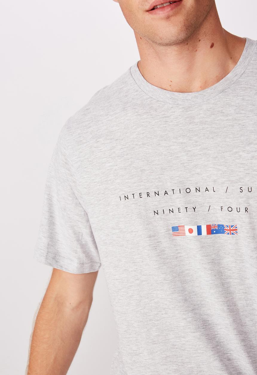 Cotton On - Tbar urban T-shirt - grey