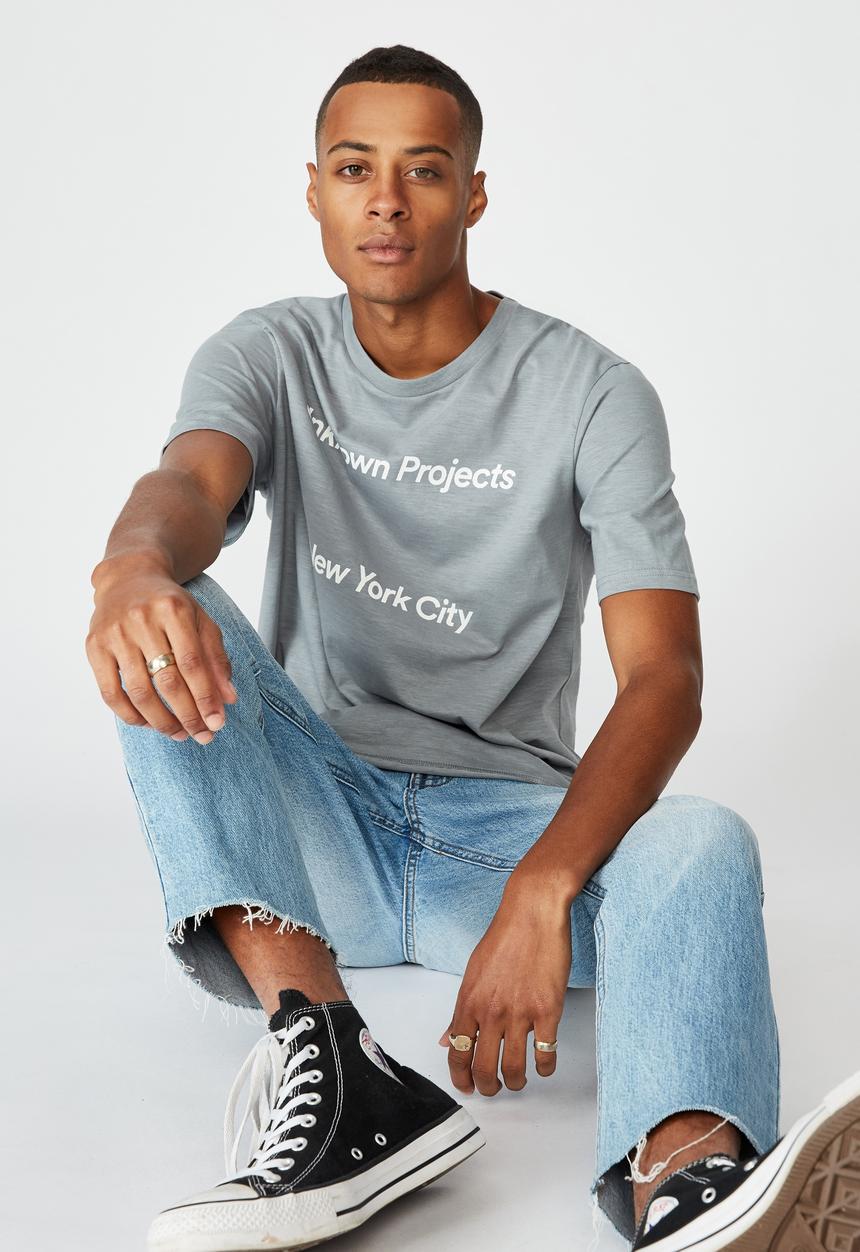 Cotton On - Tbar urban T-shirt - grey 