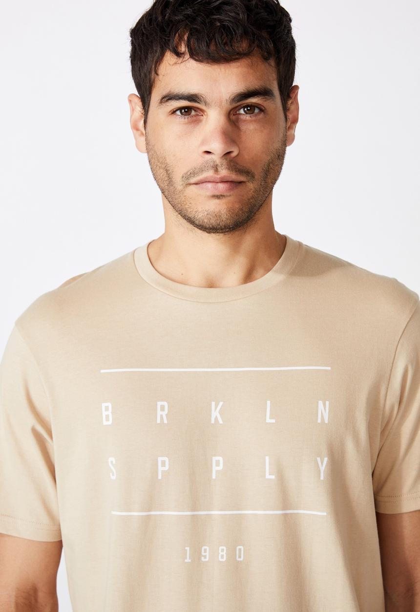 Cotton On - Tbar urban T-shirt - stone