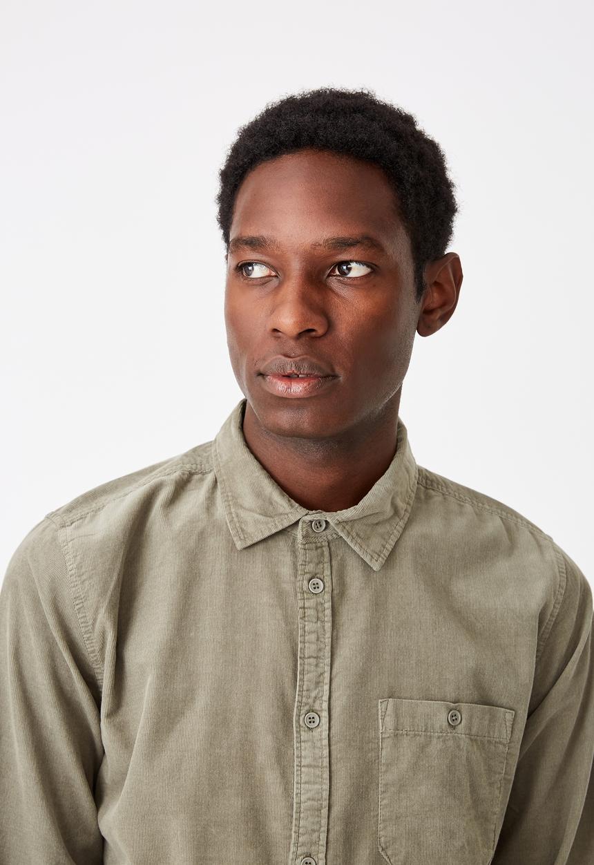 Cotton On - Vintage cord shirt - khaki