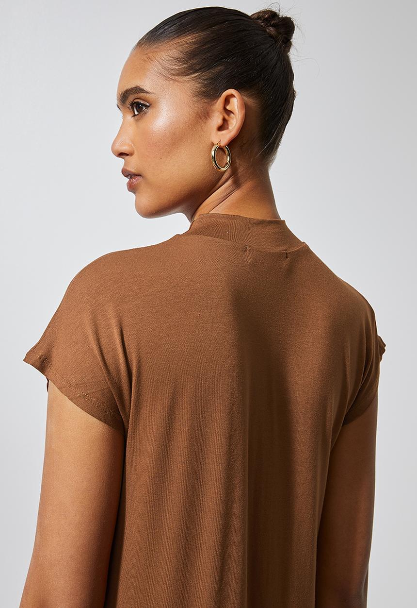 Superbalist - Easy fit dress - tobacco