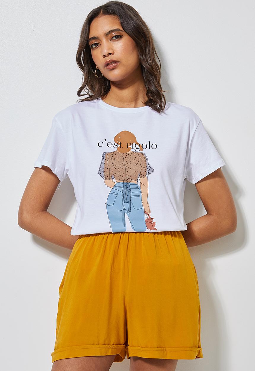 Superbalist - Printed tee - white