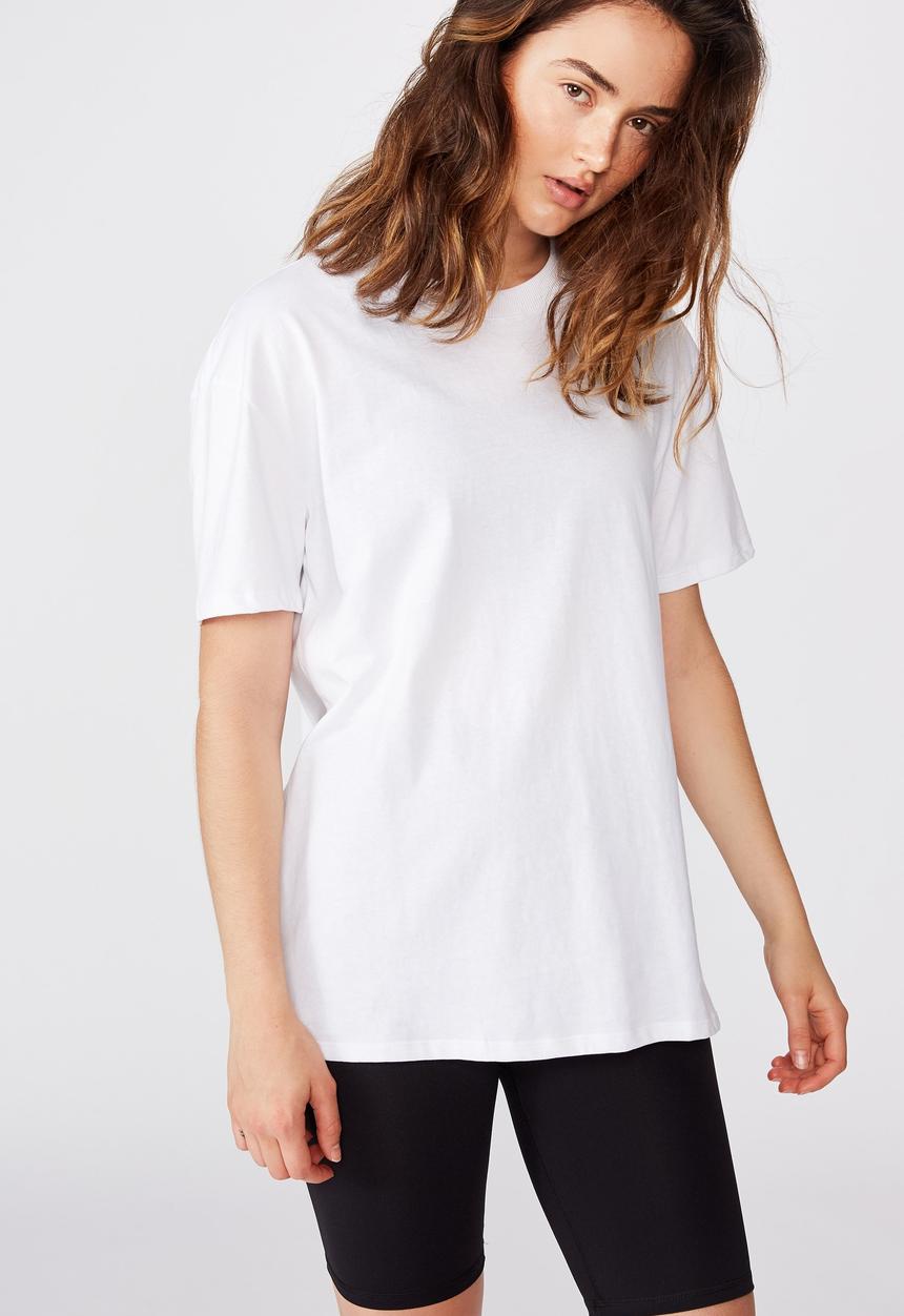 Cotton On - Highwaisted mid length bike short - core black