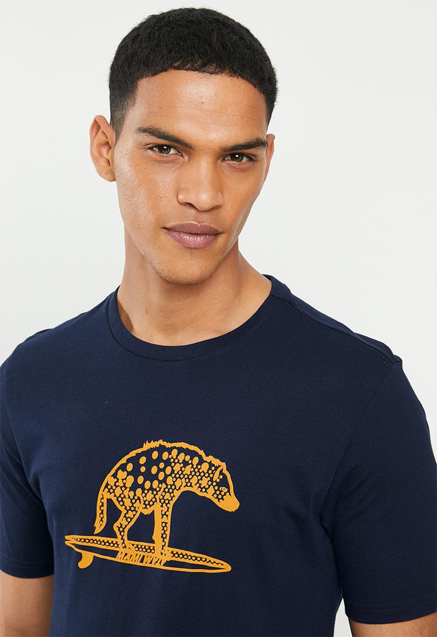 Mami Wata - Surfing hyena tee - navy