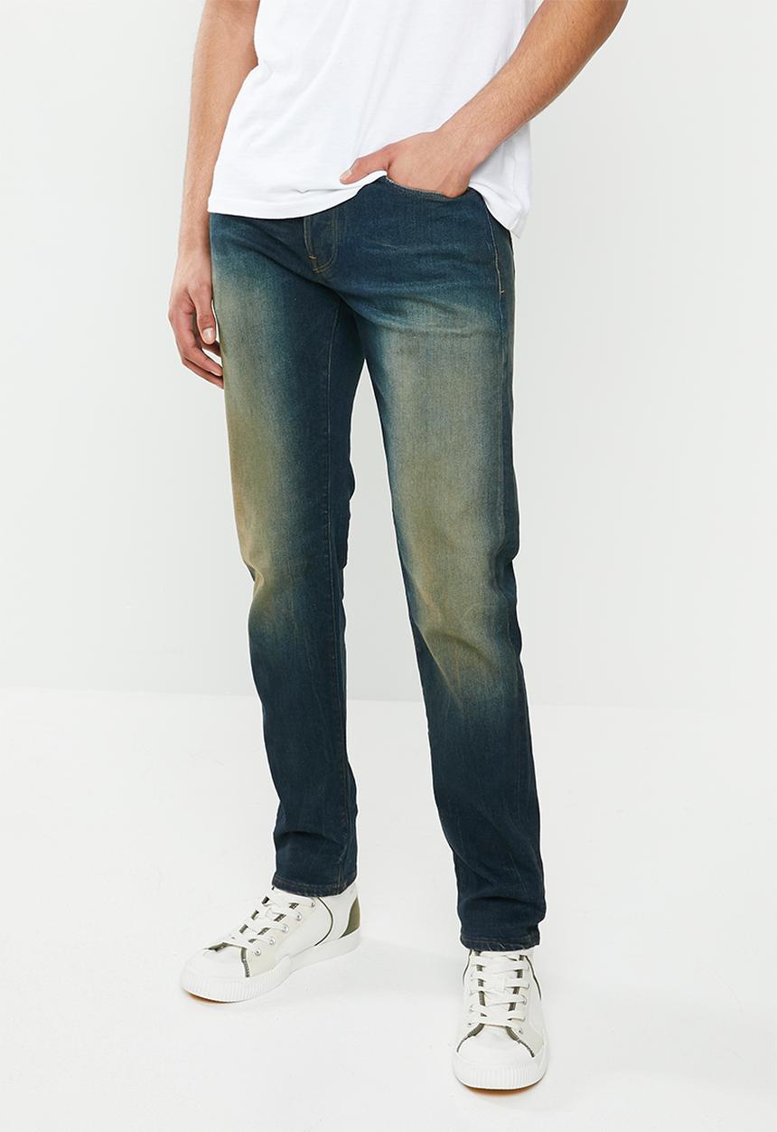 G-STAR - 3301 Slim-elto pure stretch denim - antic blight green