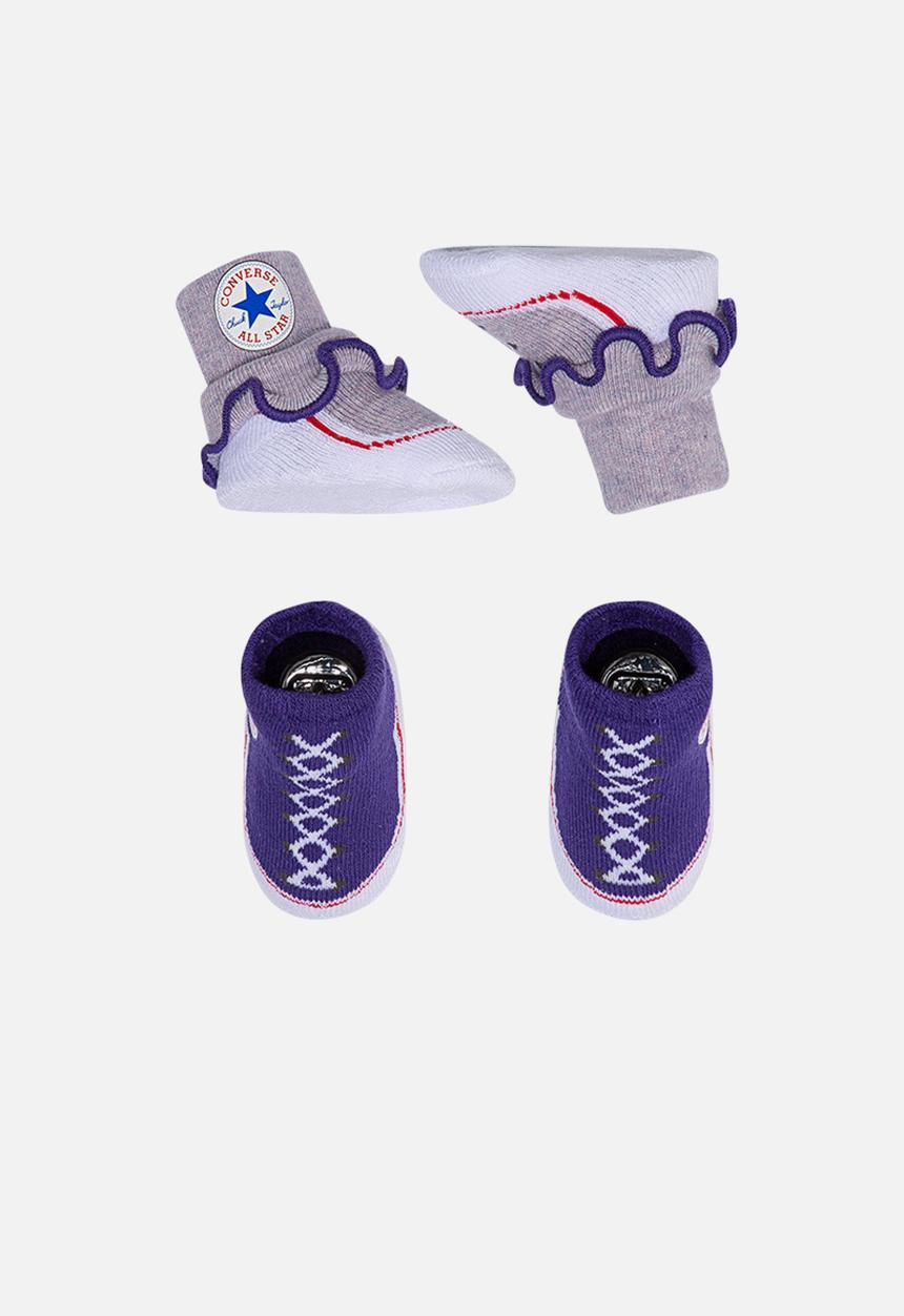 Converse - Frilly Chucks 2 pack - purple & grey 