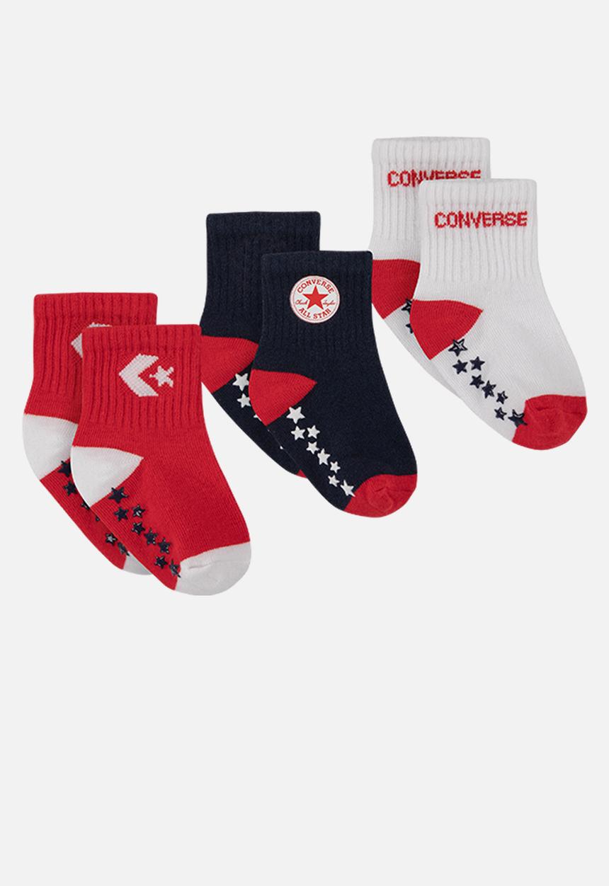 Converse - Converse star gripper pack - red & black 