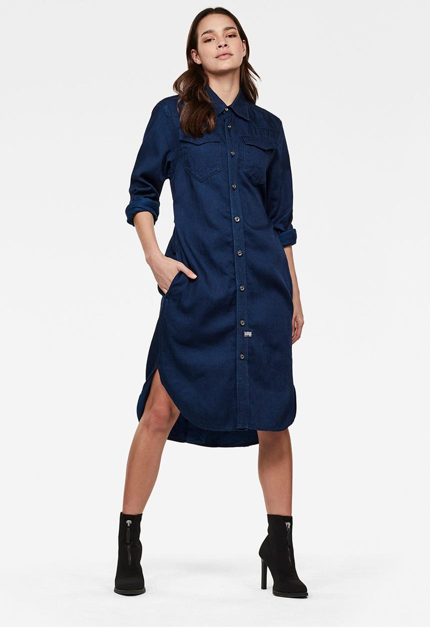 G-STAR - Tacoma shirt dress - blue