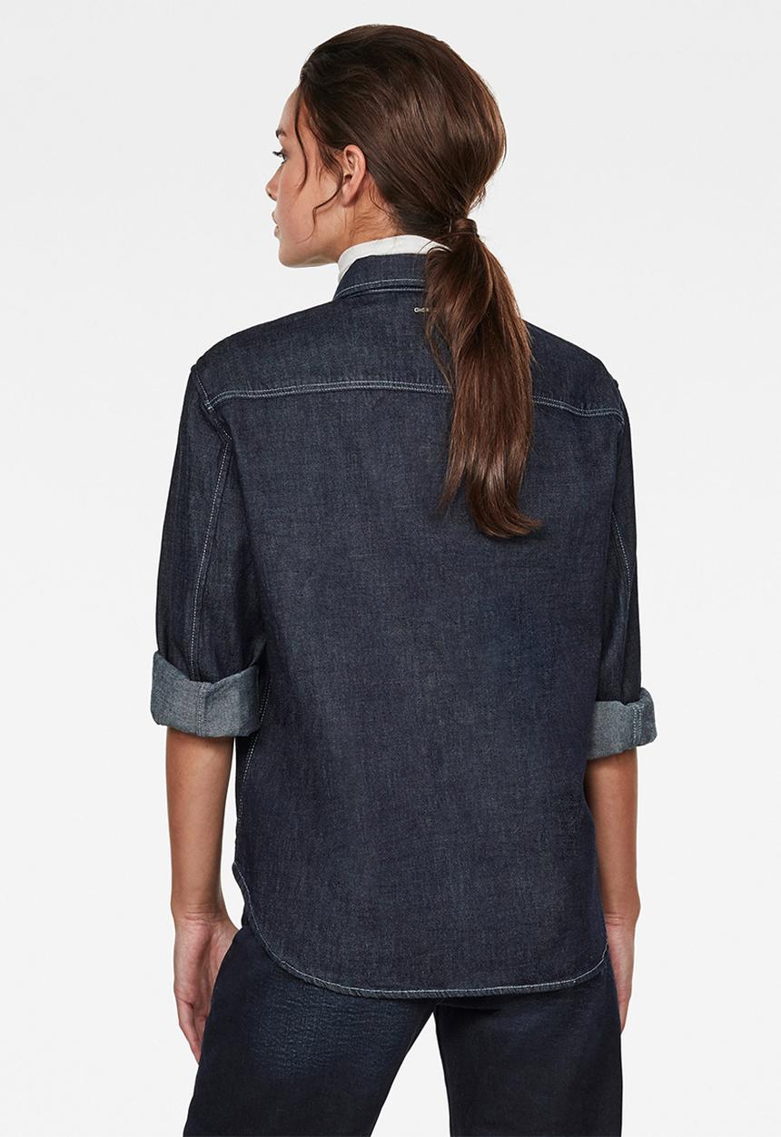 G-STAR - Western denim relaxed shirt long sleeve - blue