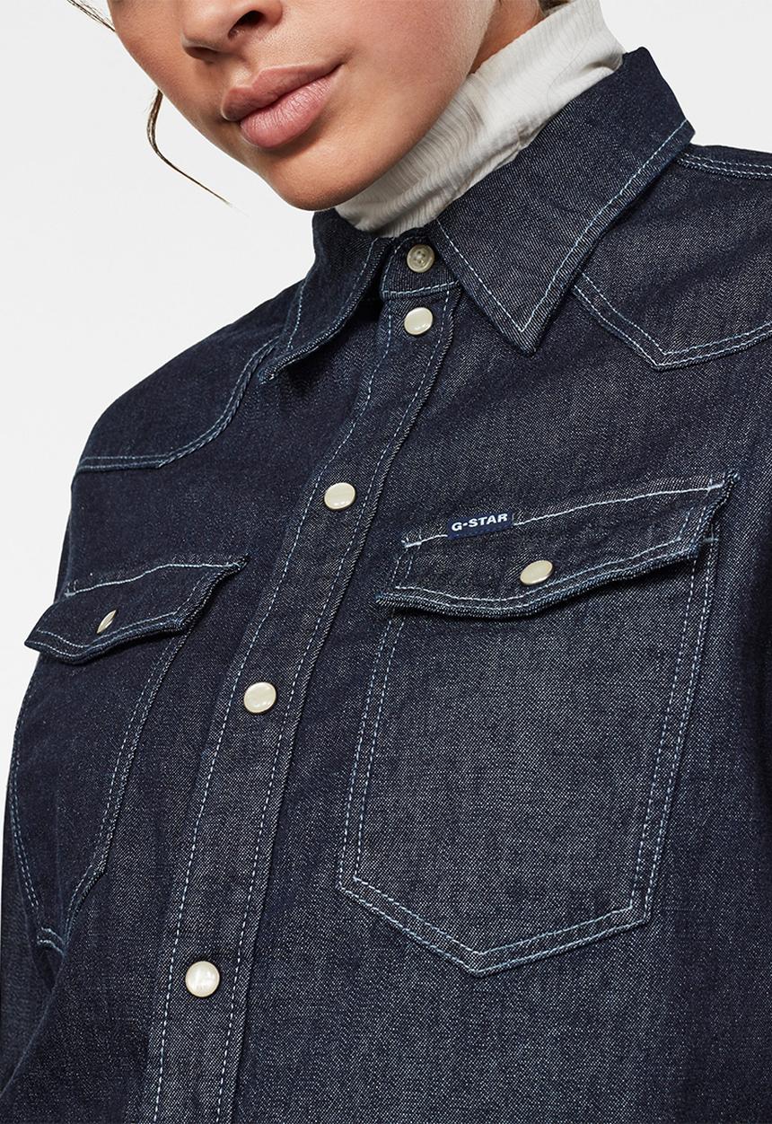 G-STAR - Western denim relaxed shirt long sleeve - blue