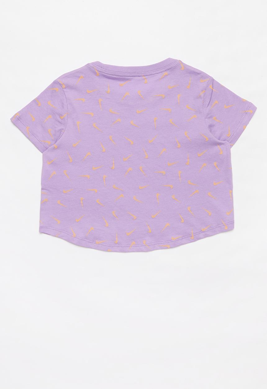 Nike - G nsw tee crop swooshfetti - purple