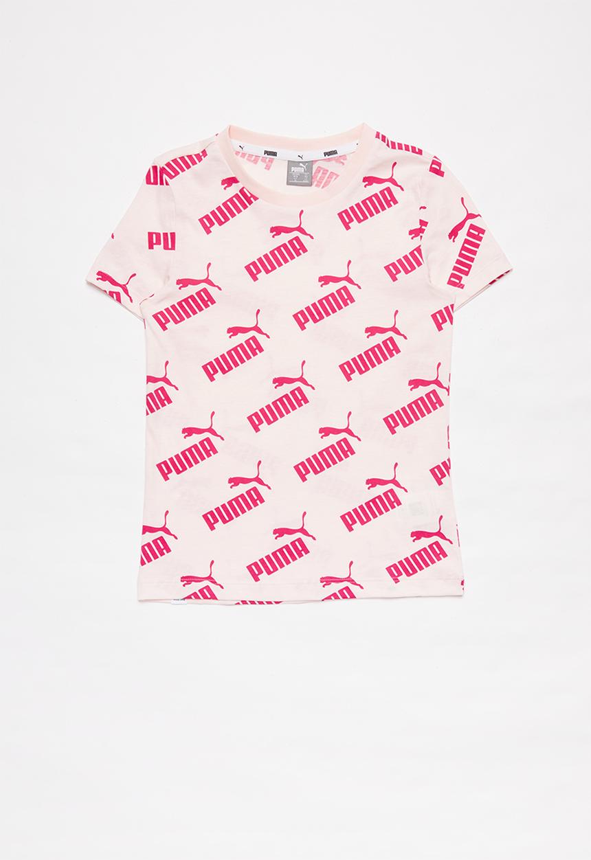 PUMA - Amplified all over print tee g - pink