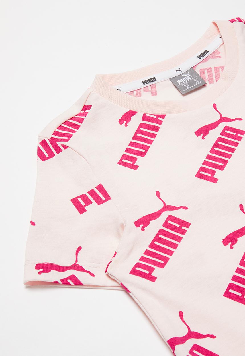 PUMA - Amplified all over print tee g - pink