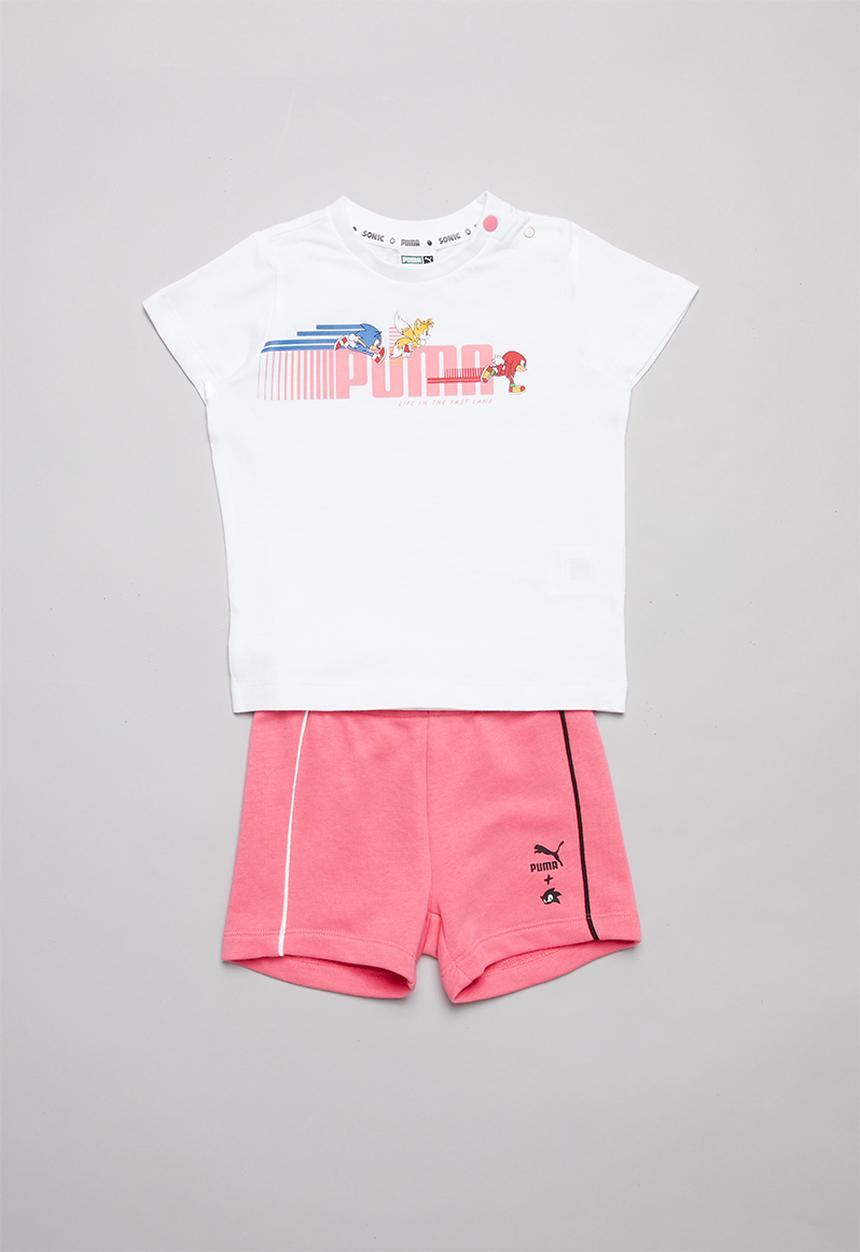 PUMA - Puma x sega baby set - white & pink